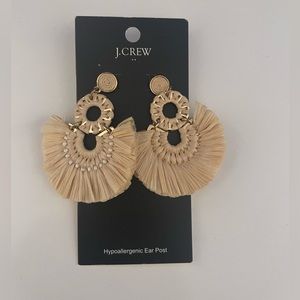 J.Crew Raffia earrings